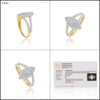 0.75 Ct. IGI Natural Diamond Marquise Cluster Ring in 18K Yellow Gold for Women - view 7