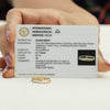 0.17 Ct. IGI Certified Natural Diamond 18k Yellow Gold Bar Ring For Girl Gift - view 10