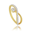 0.39 Ct. IGI Certified Natural Diamond 18k Yellow Gold Infinity Ring For Wife - view 2