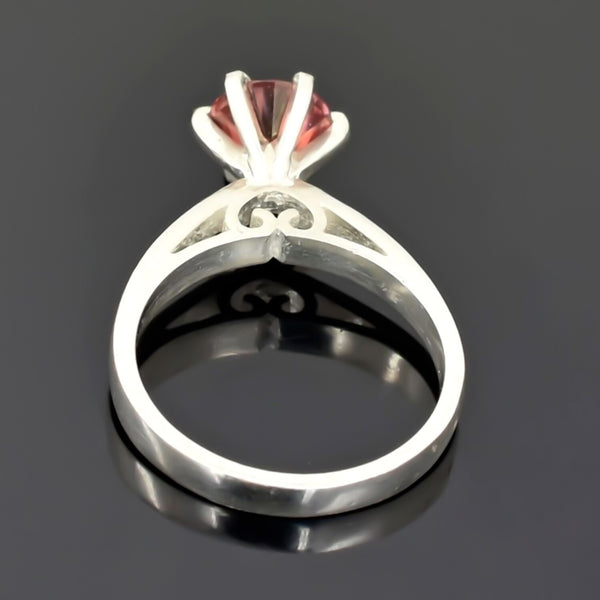 Certified 1.80ct VS1 Round Moissanite Ring for Women in 18K Gold Plated