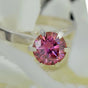 Certified 1.80ct VS1 Round Moissanite Ring for Women in 18K Gold Plated