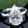 Certified 5.5ct VS1 White Moissanite Ring Jewelry Gift for Women 18K Gold Plated Ve 18K Gold Plated