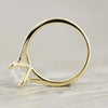Certified 2.35ct VS1 White Moissanite Ring Birthday Gift Jewelry 18K Gold Plated Ve 18K Gold Plated