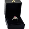 Certified 1.50ct VVS1 Pink Moissanite Ring Birthday Gift Jewelry 18K Gold Plated Ve 18K Gold Plated