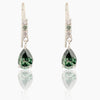 6.00 Ct Certified Blue Moissanite Earrings with Shine and Luster Gold Vermeil