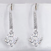 8.00 Ct Certified White Moissanite Dangler Earrings In Gold Vermeil - GEMHUB & CO.