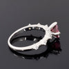 Certified 1.3ct Natural VVS1 Pink Moissanite Ring For Anniversary in 18K Gold Plate 18K Gold Plated