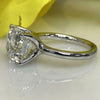 Certified Natural 7.2ct Asscher Cut White Moissanite Ring For Valentines 18K Gold P 18K Gold Plated