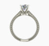 Certified 3ct Natural VVS2 F Moissanite Ring for Gift in Solid 18K Gold Plated Verm 18K Gold Plated