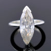 Certified Natural AAA 5.80ct VS1 White Moissanite Handmade Ring 18K Gold Plated Ver 18K Gold Plated