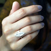 Certified Natural AAA 5.80ct VS1 White Moissanite Handmade Ring 18K Gold Plated Ver 18K Gold Plated