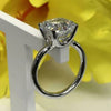Certified Natural 7.2ct Asscher Cut White Moissanite Ring For Valentines 18K Gold P 18K Gold Plated