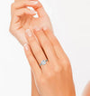 Certified 3ct Natural VVS2 F Moissanite Ring for Gift in Solid 18K Gold Plated Verm 18K Gold Plated