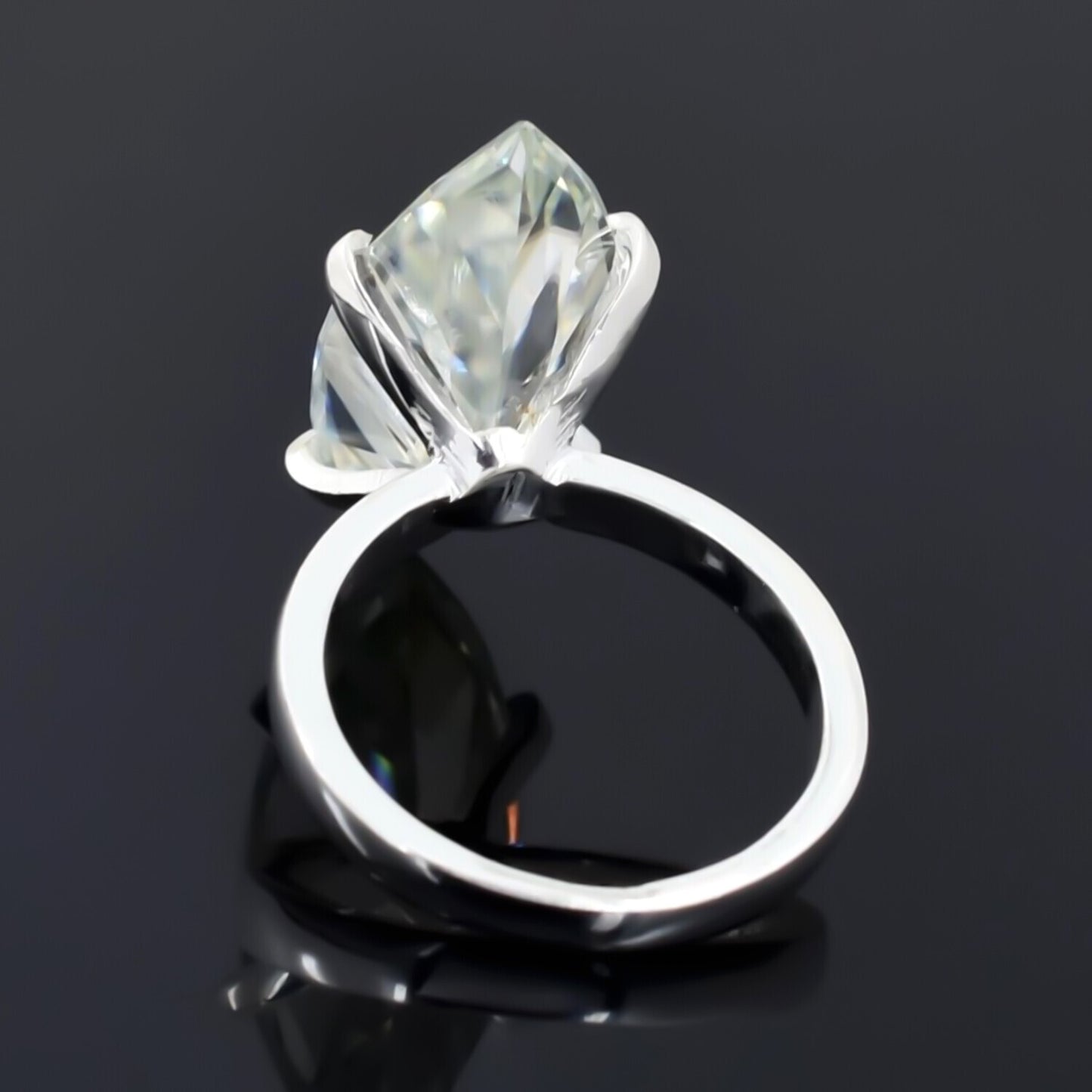 Black Friday! Certified 7.5ct VS White Moissanite Ring for Love 18K Gold Plated Ver 18K Gold Plated