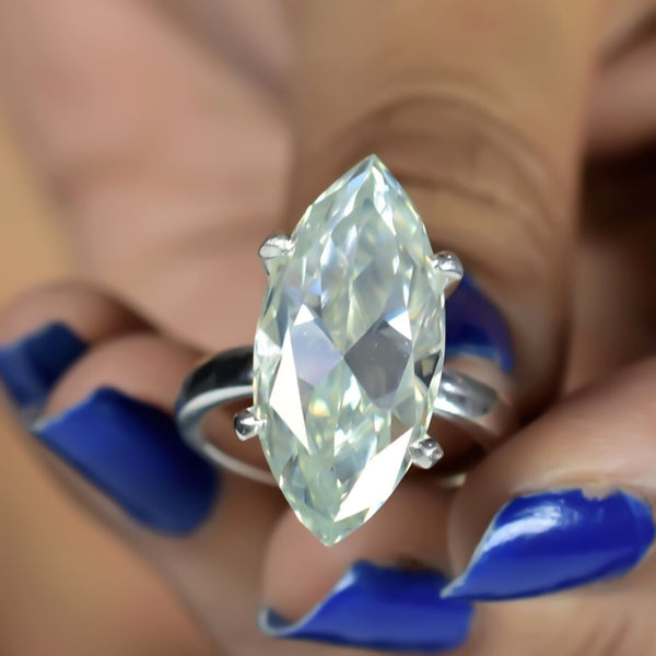 Black Friday! Certified 7.5ct VS White Moissanite Ring for Love 18K Gold Plated Ver 18K Gold Plated