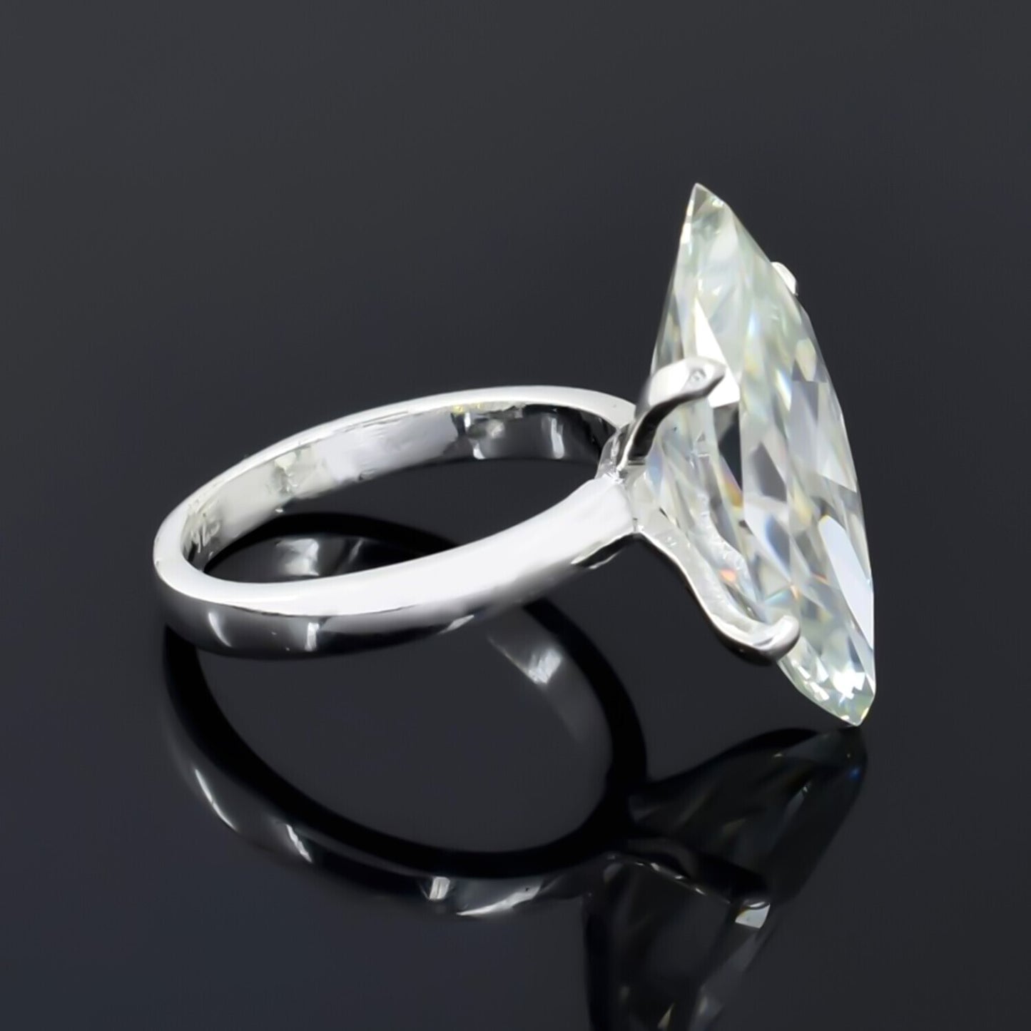 Black Friday! Certified 7.5ct VS White Moissanite Ring for Love 18K Gold Plated Ver 18K Gold Plated