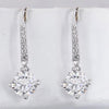 8.00 Ct Certified White Moissanite Dangler Earrings in Gold Vermeil For Women - GEMHUB & CO.