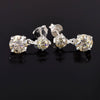 7.00 Ct Certified Champagne Moissanite Earrings in Gold Vermeil For Wedding