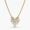 3Ct Certified Marquise Cut White Moissanite Solitaire Pendant 18K Gold Plated Verme 18K Gold Plated