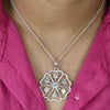3.5Ct Certified Round Cut Moissanite Solitaire Pendant In Gold Vermeil - View 3 - GEMHUB & CO.