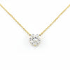 2 Ct Heart Shaped White Moissanite Designer Pendant In 18K Gold Plated