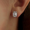 5.00 Ct White Moissanite Solitaire Studs In Gold Vermeil For Girls - GEMHUB & CO.
