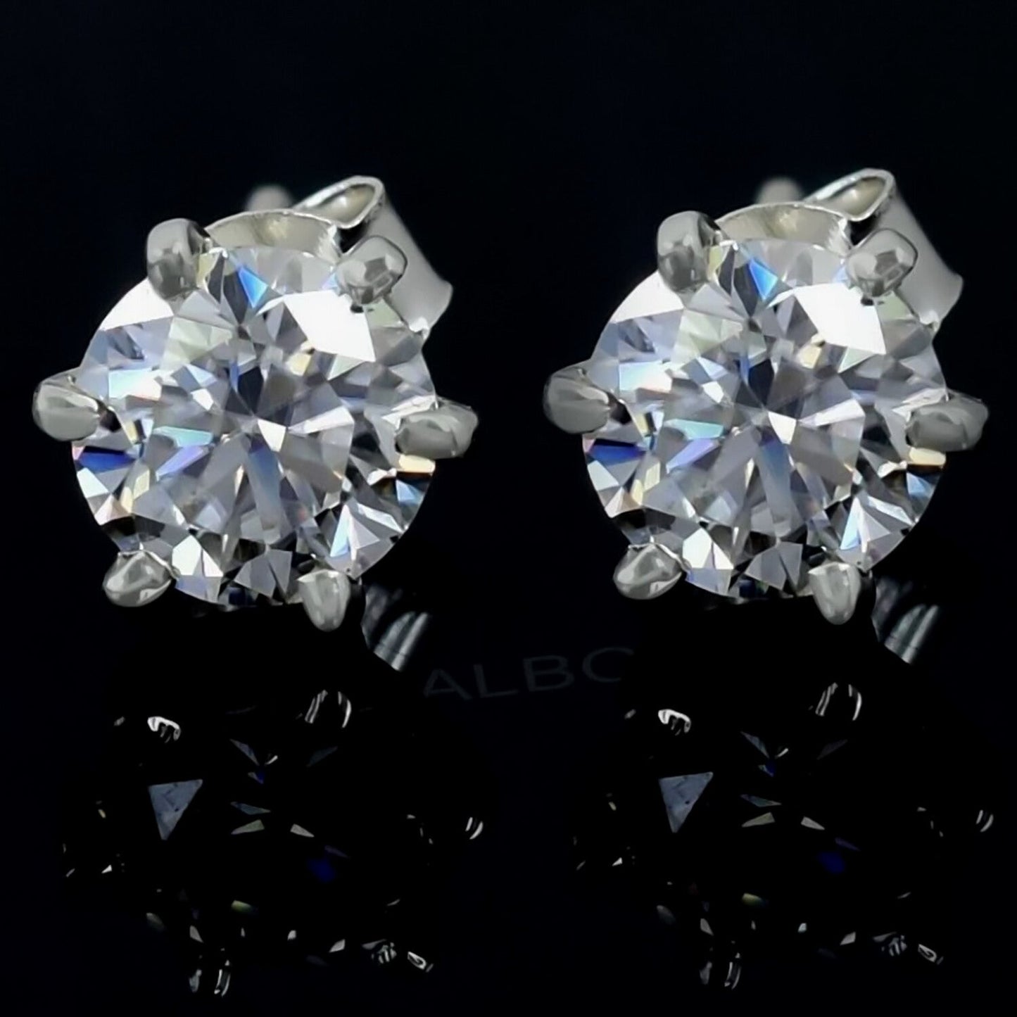 7.30Ct Certified White Moissanite In Gold Vermeil Dangler Earrings