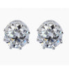 5.00 Ct Certified White Moissanite Solitaire Studs In Gold Vermeil - GEMHUB & CO.