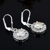 4 Ct Certified White Moissanite Solitaire Dangler Earrings In Gold Vermeil - GEMHUB & CO.