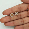 18K Rose Gold Diamond Stud Earrings with 0.40 Ct. Certified - view 4