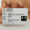 Natural Diamond 0.19 Ct. Stud Earrings in 18K Yellow Gold IGI Certified - view 3