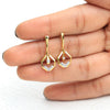 IGI Certified 0.15 Ct. Natural Diamond Earrings in 18K Gold For women
