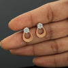 18KT Gold IGI Certified 0.32 Ct. Natural Diamond Stud Earrings gift for wife - view 2