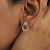 18KT Gold IGI Certified 0.32 Ct. Natural Diamond Stud Earrings gift for wife - view 3