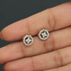 Certified 18K Yellow Gold Diamond Stud Earrings 0.48 Ct. for Women - view 4
