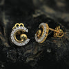 IGI Certified 0.48 Ct. Diamond Stud Earrings in 18K Yellow Gold for Women - view 5