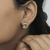 IGI Certified 0.48 Ct. Diamond Stud Earrings in 18K Yellow Gold for Women - view 3