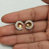 IGI Certified 0.48 Ct. Diamond Stud Earrings in 18K Yellow Gold for Women - view 4