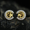 IGI Certified 0.48 Ct. Diamond Stud Earrings in 18K Yellow Gold for Women