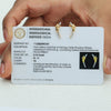 IGI Certified Stud Earrings in 18K Yellow Gold with Natural Diamond 0.10 Ct. - view 4
