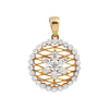 0.95 Ct Natural Diamond Necklace Pendant 18K Gold IGI G-H VS Elegant