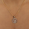 IGI Certified 0.80 Ct. Natural Diamond Necklace Pendant in 18K Gold For Women - view 4