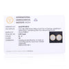 0.99 Ct Natural Diamond Stud Earrings G-H VS Round Brilliant 18K Gold Tops