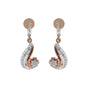 0.55 Ct Natural Diamond Stud Earrings IGI Certified H-I VS Round 18K Gold For Women's