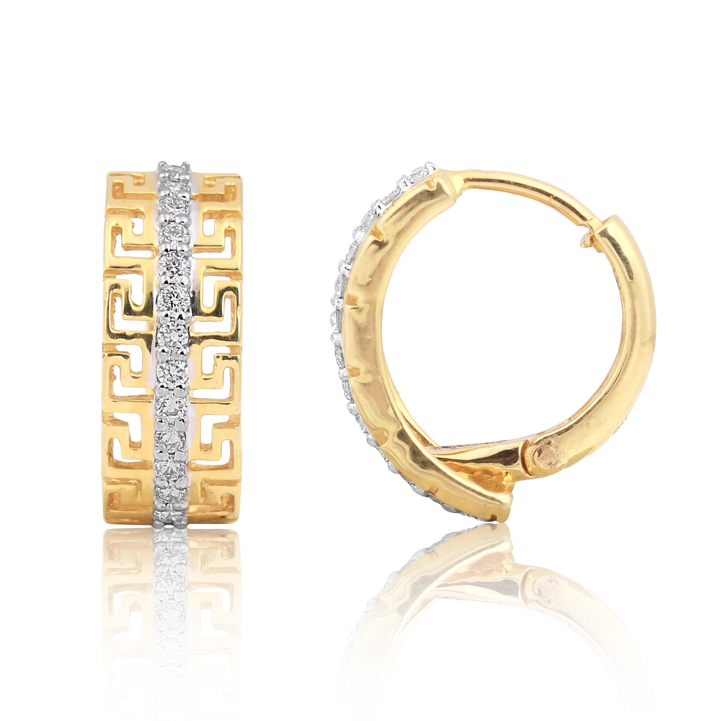 0.23 Ct Diamond Stud Tops IGI Certified G-H VS 18K Gold Gift Jewelry