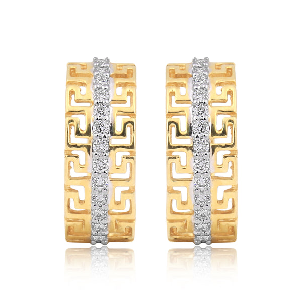 0.23 Ct Diamond Stud Tops IGI Certified G-H VS 18K Gold Gift Jewelry