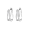 0.55 Ct Round Diamond Stud Earrings IGI Certified H-I VS 18K Gold Jewelry