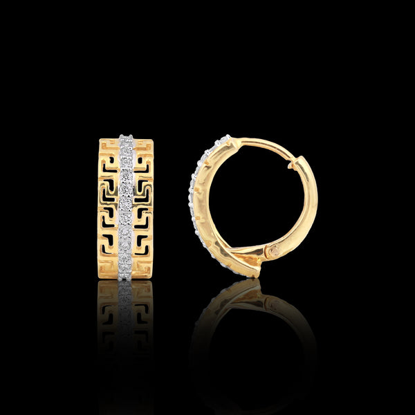 0.23 Ct Diamond Stud Tops IGI Certified G-H VS 18K Gold Gift Jewelry