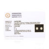 IGI Certified 0.59 Ct Diamond Earrings H-I I1-I2 Round 18K Gold Jewelry