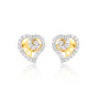 Classic Jewelry 0.56 Ct Round Natural Diamond Earrings IGI Certified SI2-I1 18K Gold